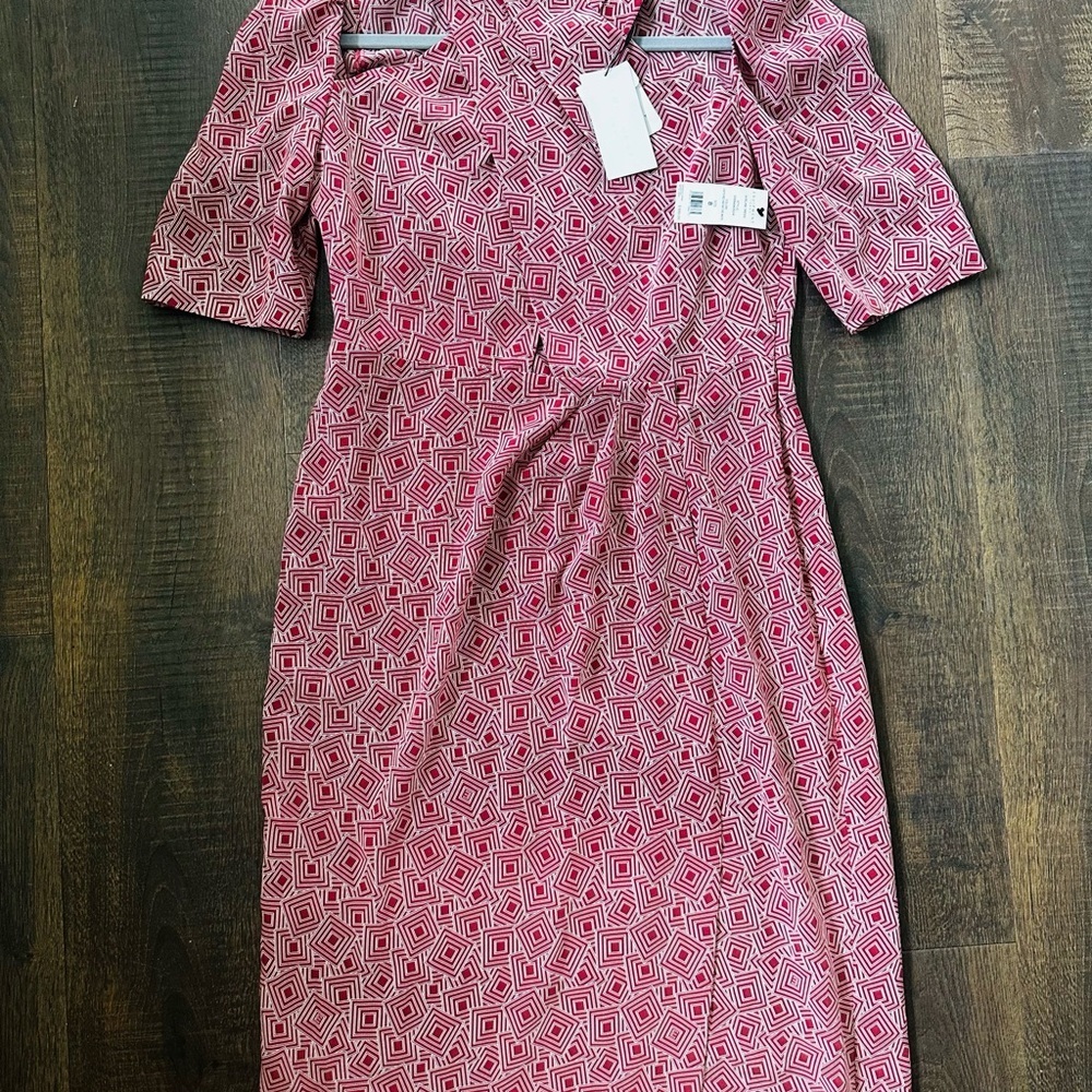 EQUIPMENT Aveline Geometric Cutout Midi Dress | NWT | Size 8 - Picture 11 of 12